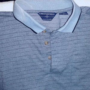 Men's Shirt~ Golf~ Chesterfield~ XL~ Blue